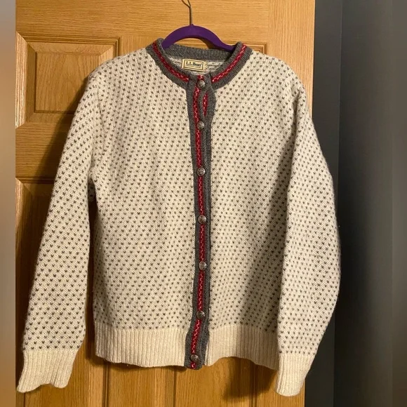 Vintage LL Bean Sweater Cardigan - Picture 1 of 5